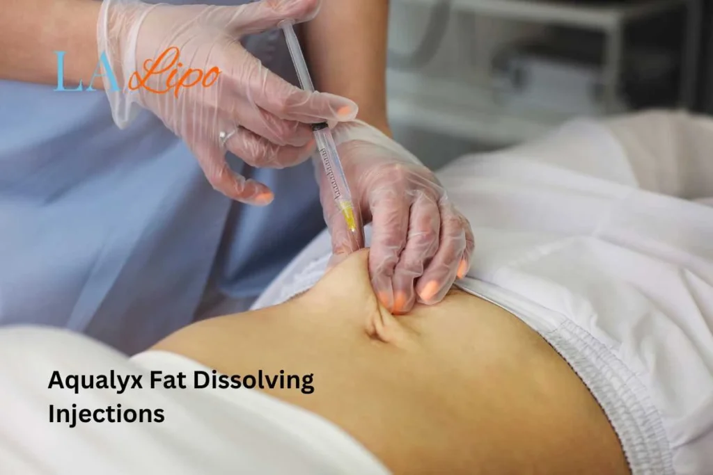 woman having fat dissolving injections Shirley in the stomach