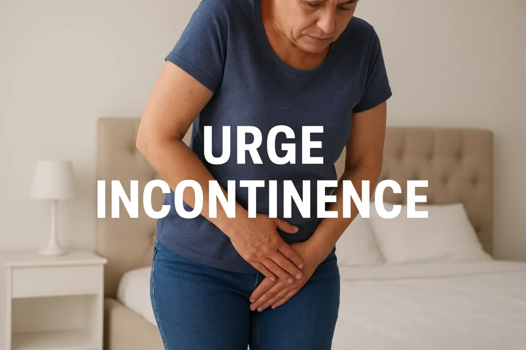 how to manage urge incontinence Shirley symptoms