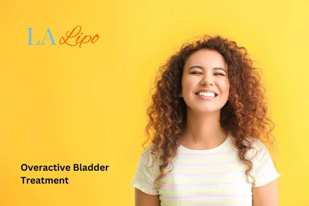 woman smiling about overactive bladder treatment Shirley solutions